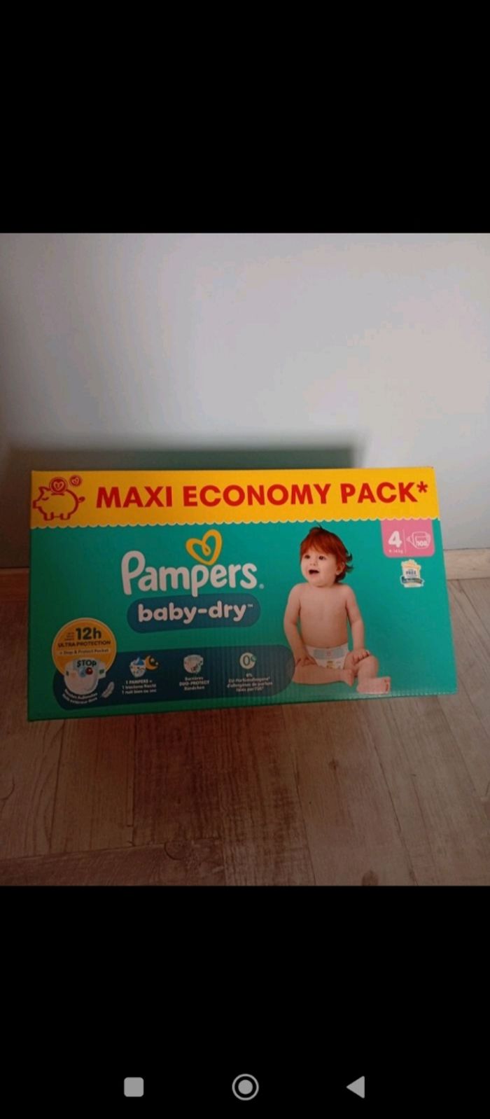 Pampers baby dry taille 4 108 couches