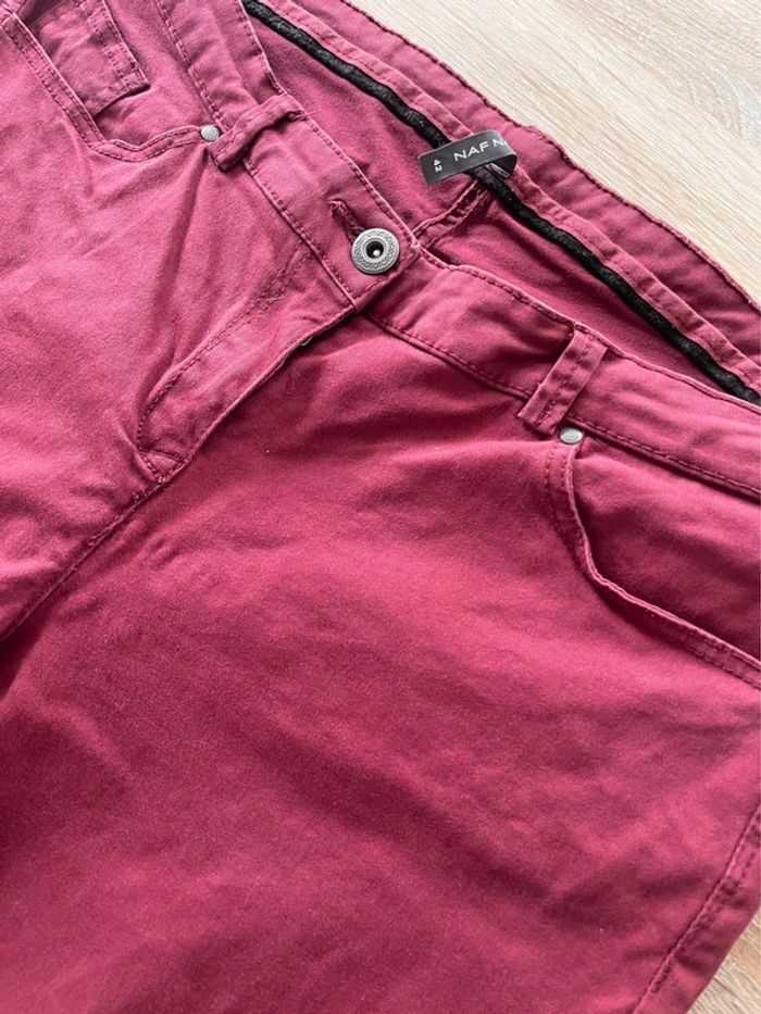 Pantalon skinny bordeaux