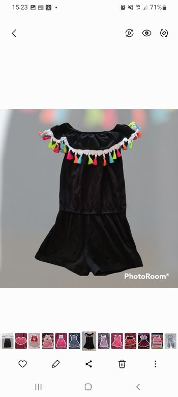 Combishort tendance fille