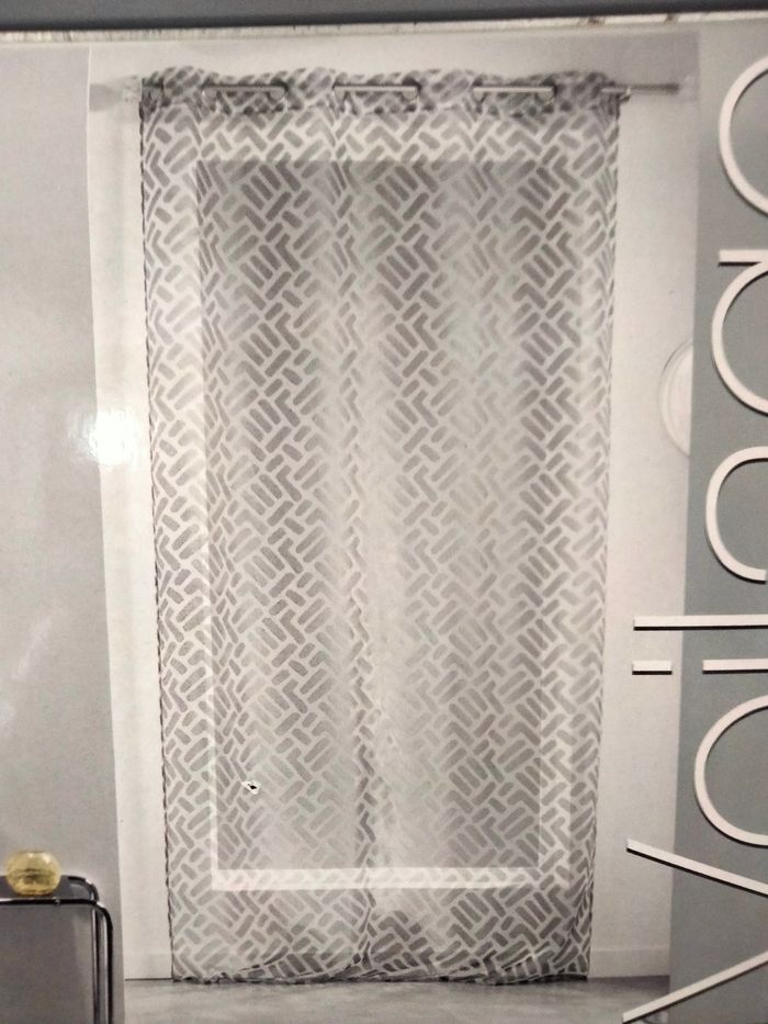 Voilage Niki gris 140X240 - photo numéro 2