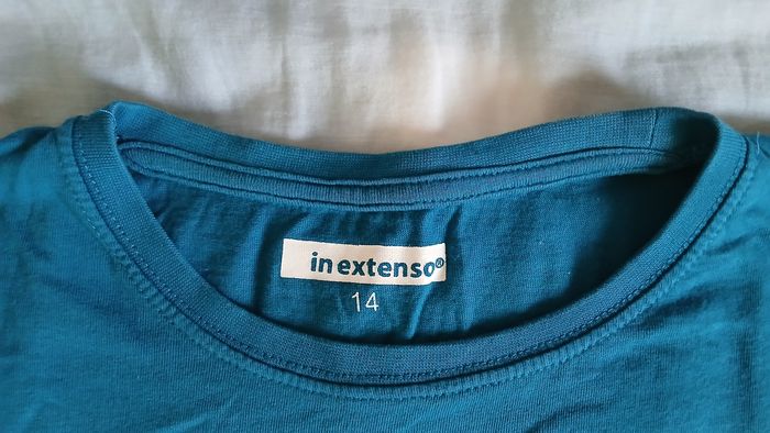 T-shirt manches longues bleu 14 ans - photo numéro 5