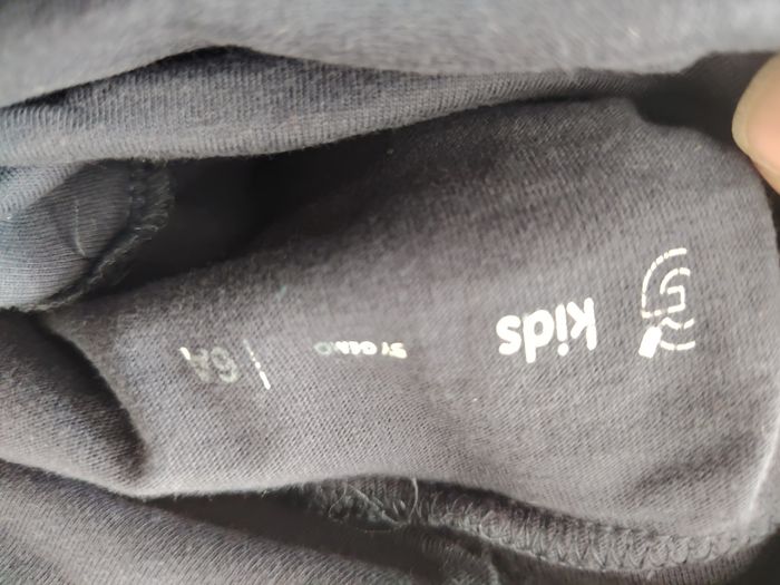 Pull col roulé enfant, Gémo, 6 ans, marine, écritures en relief - photo numéro 3