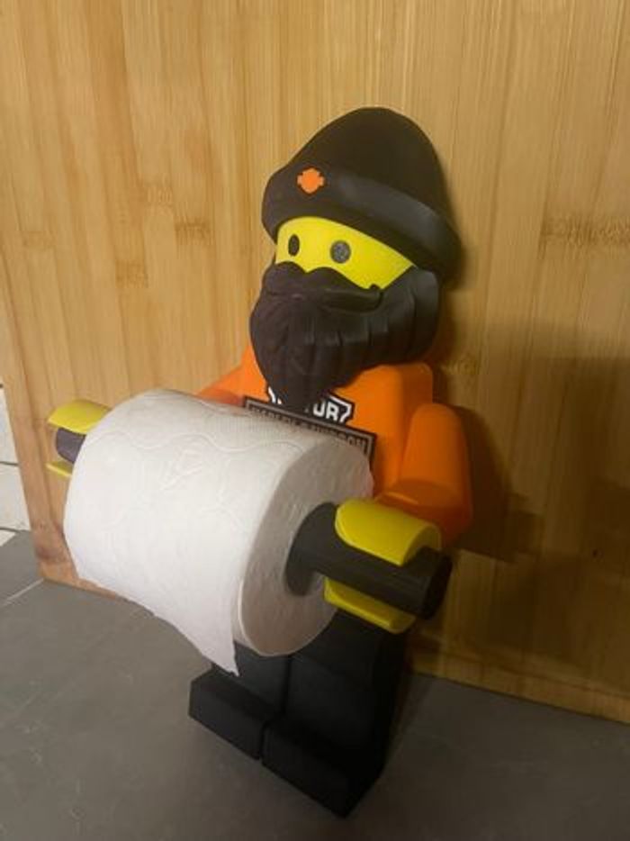 Porte-Papier Toilette Style Lego Harley Davidson – Déco Fun & Originale Salle de Bain - photo numéro 5