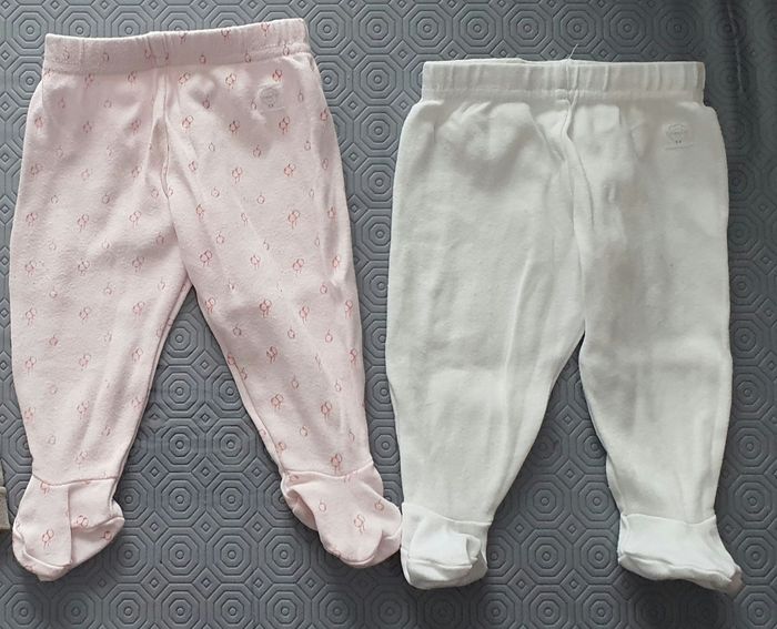 Lot de 2 Leggings - Brioche - 0 mois