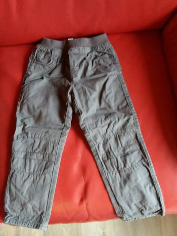 Pantalon en toile doublé