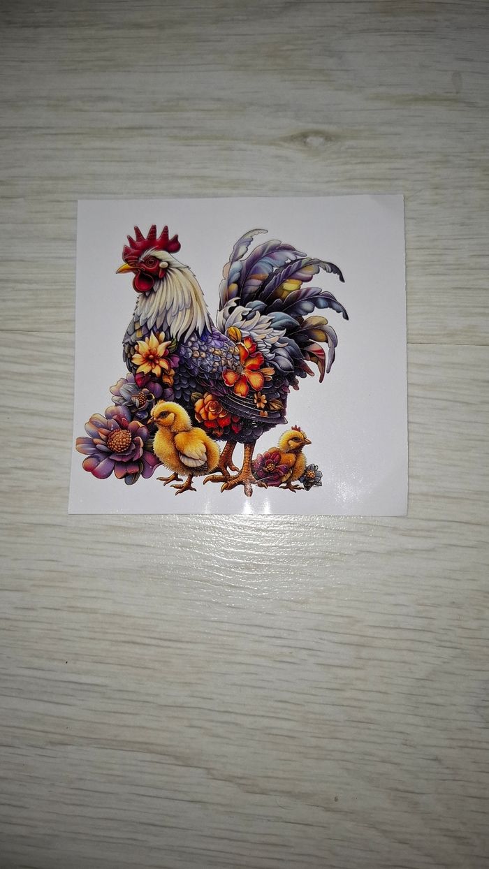 Puzzle en bois poule poussin 🐤 - photo numéro 2