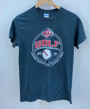 Gildan grey T-shirt MIAA 2015 Golf Championship USA Mens S