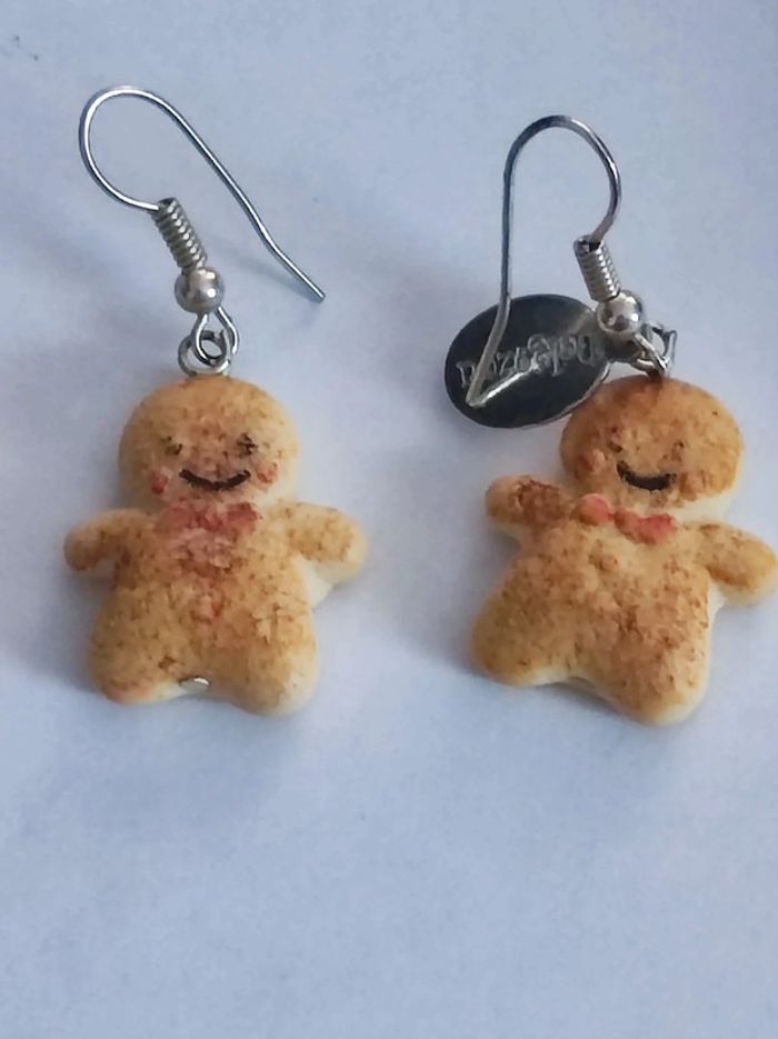 Boucles d'oreilles biscuit