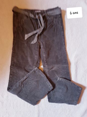 Pantalon velour okaidi 6 ans
