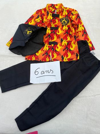 Costume déguisement pompier 6 ans
