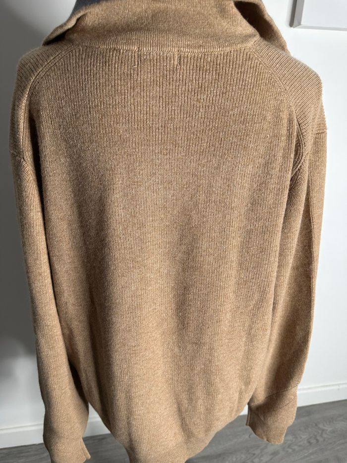 Pull beige laine et alpaga Serge Blanco TXL - photo numéro 3