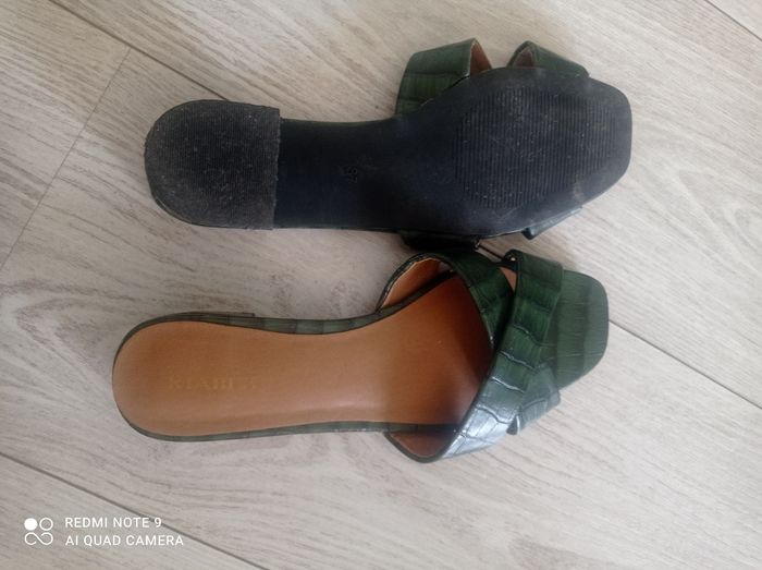 Mules vertes Kiabi pointure 38 très bon état - photo numéro 5