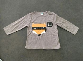 T-shirt manches longues renard