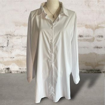 Maxi chemise blanche 46/48 coton Elasthane comme neuve