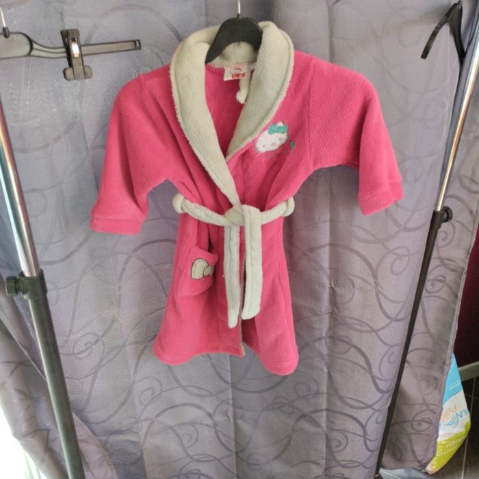 Peignoir doux Hello Kitty 3 ans