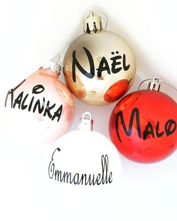 Boule de Noël personnalisé