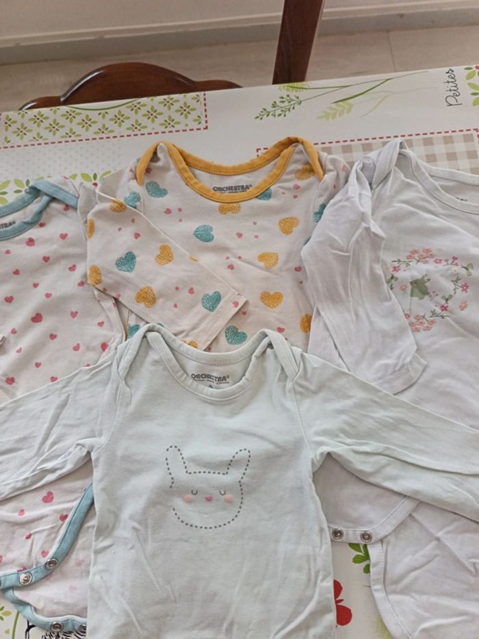 Lot bodies ML Orchestra 9 mois - photo numéro 3