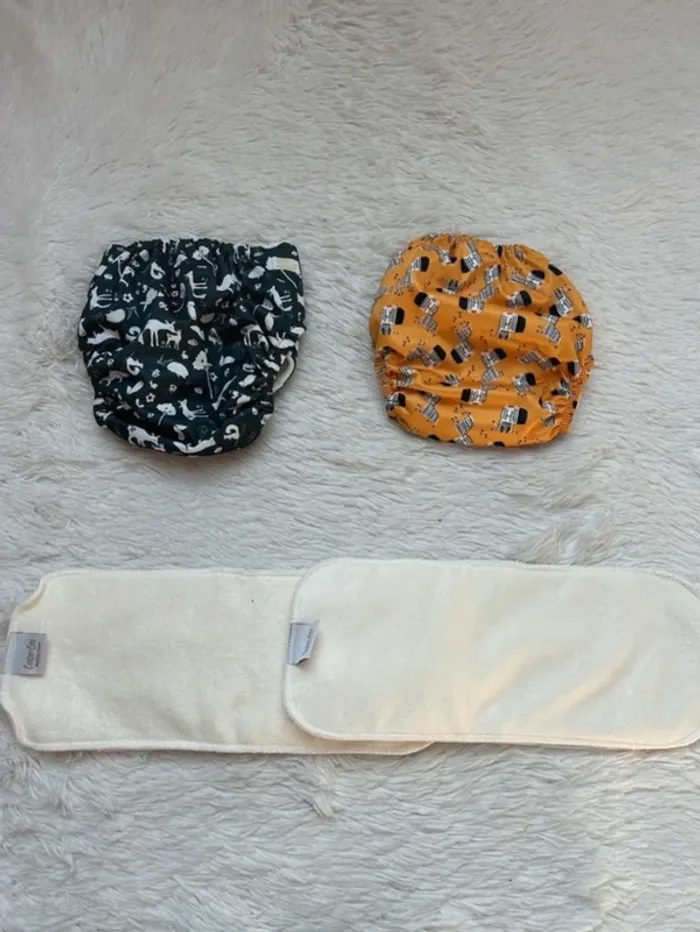Lot couche lavable et inserts Baba + Boo - photo numéro 2