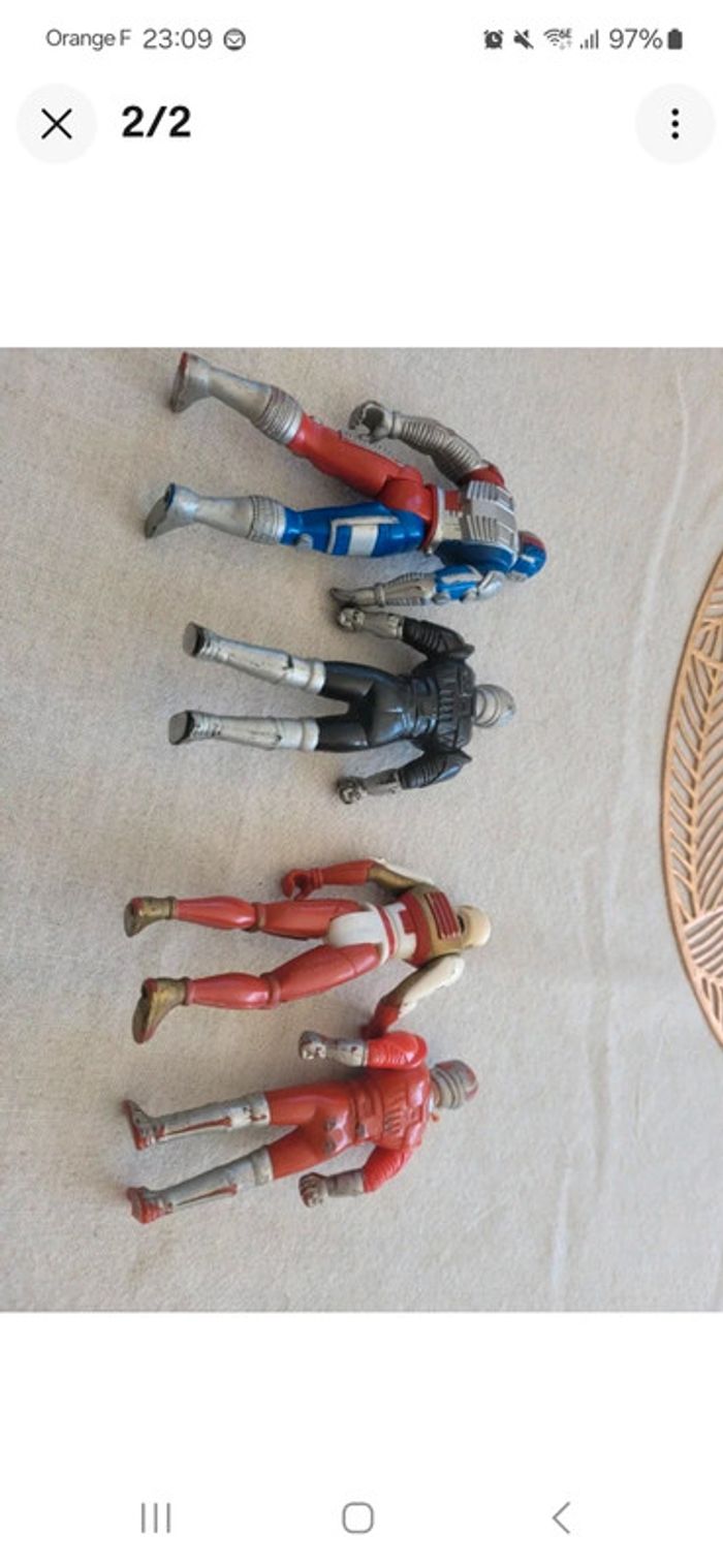 Lot figurines vintage saban Kenner vs troopers - photo numéro 2
