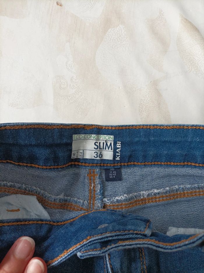 3 shorts jean femme taille 36 kiabi - photo numéro 4