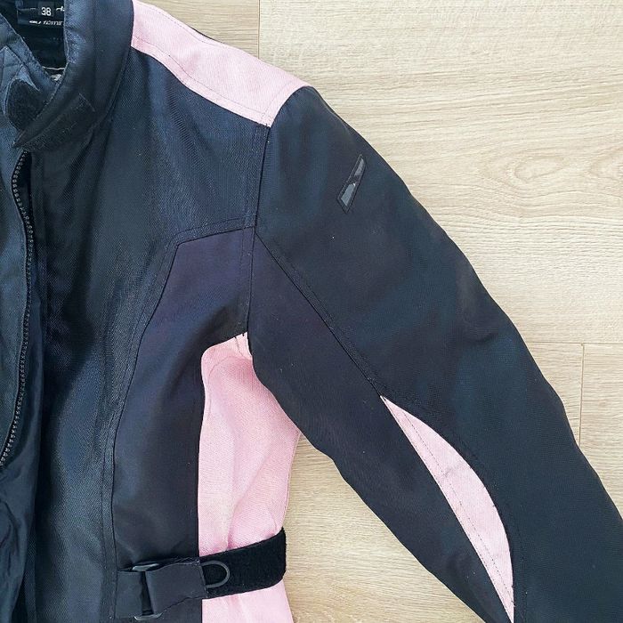 Mac Adam Blouson de moto Vicky Femme Exclusive Biker Noir et Rose motard (Taille 38) - photo numéro 5