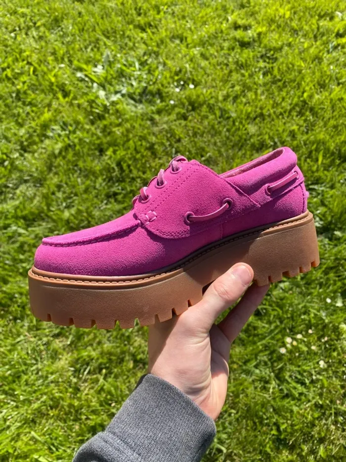 Timberland Plate-forme rose/ street-boat dark pink - photo numéro 2