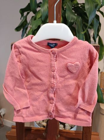 Gilet corail 1 mois Kiabi