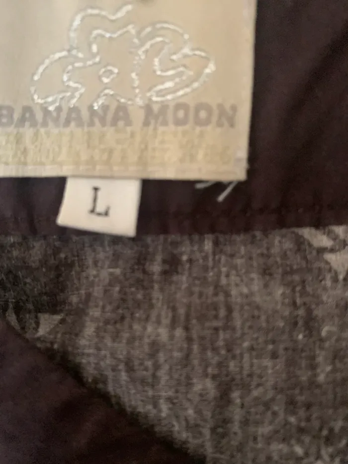 Robe mi saison Banana Moon taille L marron motif fushia - photo numéro 11