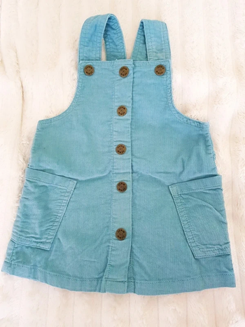 Robe salopette velours côtelé 6 mois