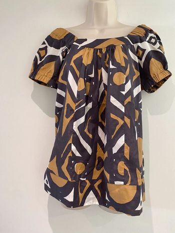 Blouse épaule découverte Caroll taille 38 soie et coton