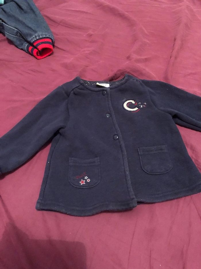 Veste à pression bon état 6 mois