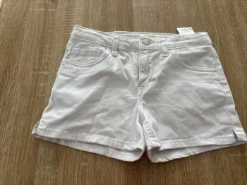 Short en jean blanc Levi s 12 ans fille