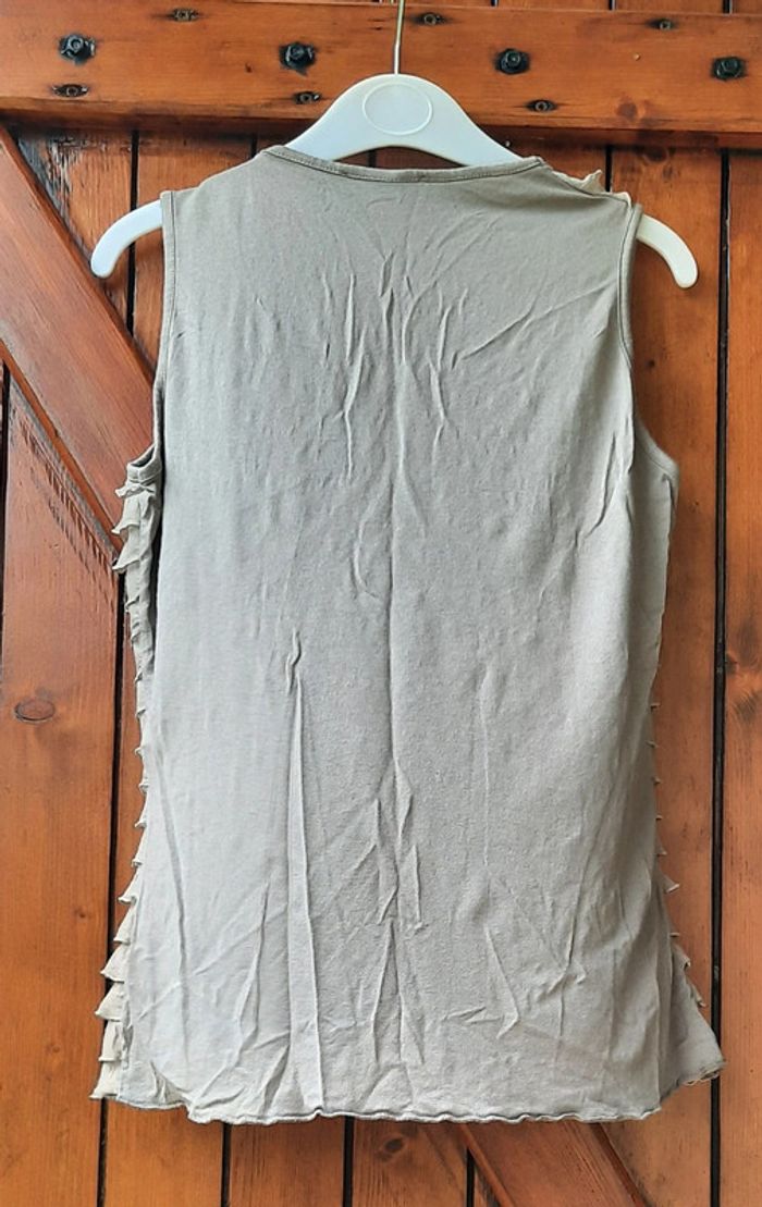 Top beige Fille d'avril,taille M - photo numéro 3