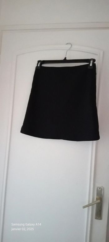 Mini jupe trapèze légère avec fentes noir femme 38/40 jennyfer