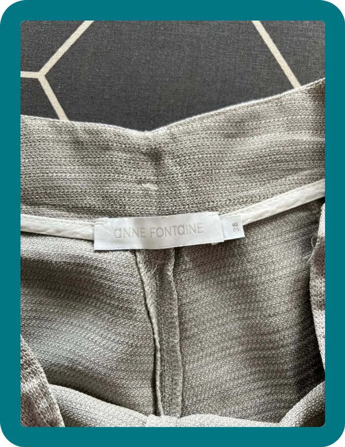 Pantacourt large taille haute Noa taille 38 - Anne Fontaine - photo numéro 4