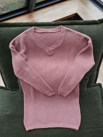 Robe pull vieux rose