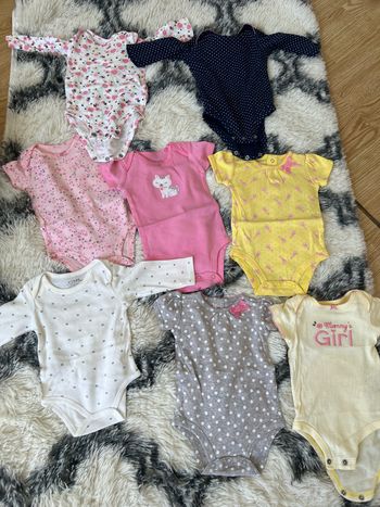 Lot body bébé fille 3 mois