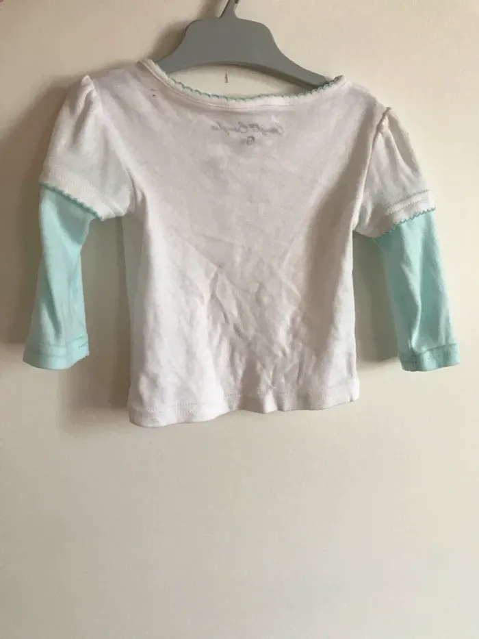 T shirt manches longues 6 mois neuf - photo numéro 2