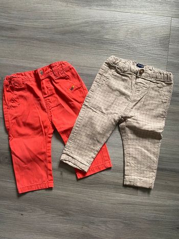 Lot 2 pantalons 12 mois