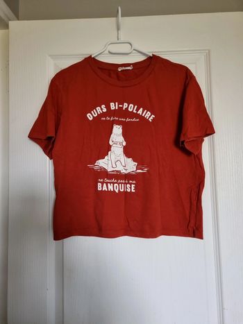 T shirt à message