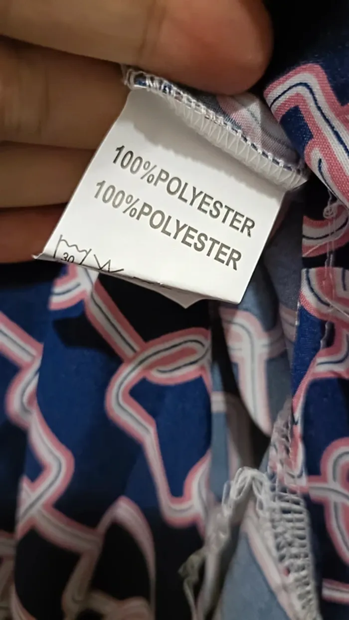 Long tunique robe rose et bleu - photo numéro 5