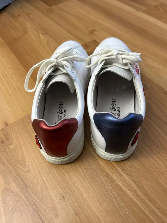 Baskets a lacets en cuir Madame Monsieur Bons baisers de Paname 38 - photo numéro 4