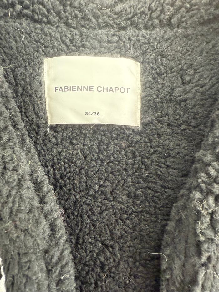 Gilet noir brodé blanc Fabienne Chapot T34/36 - photo numéro 5