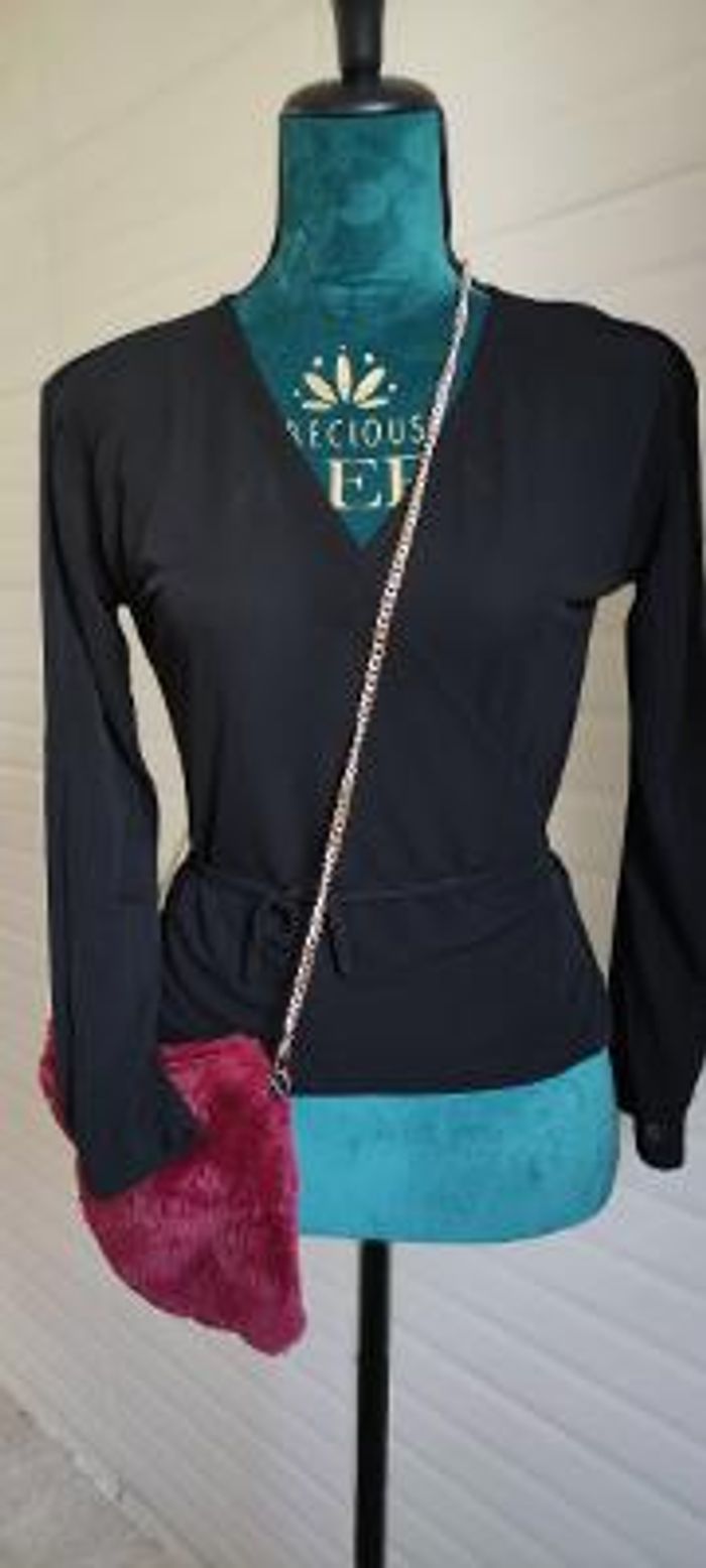 cache coeur noir taille 2 vintage