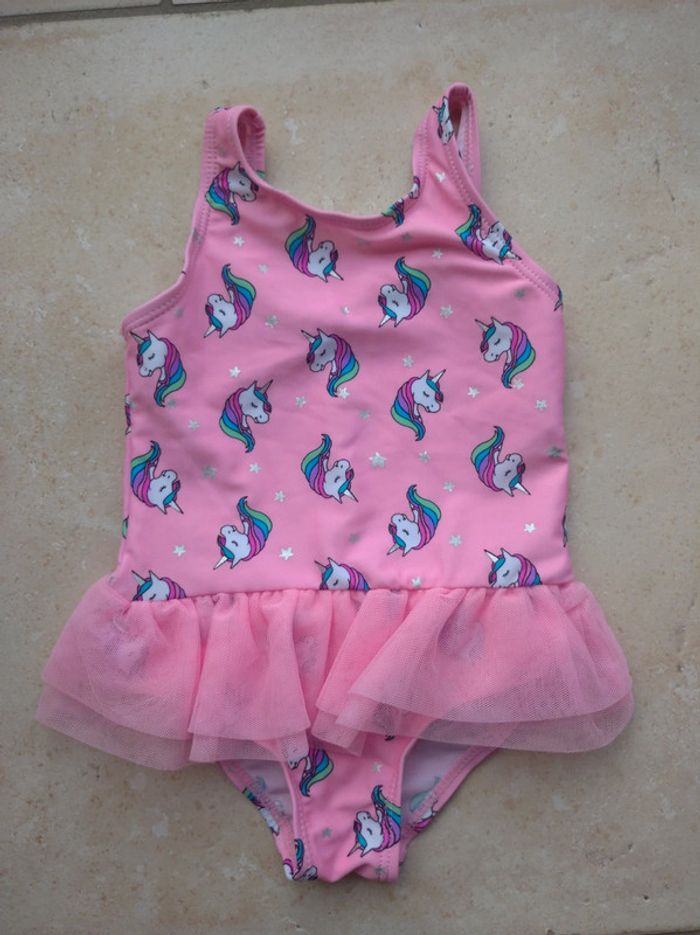 Maillot de bain 1 pièce Fille 12/18 mois Licorne étoiles Tutu Primark Care