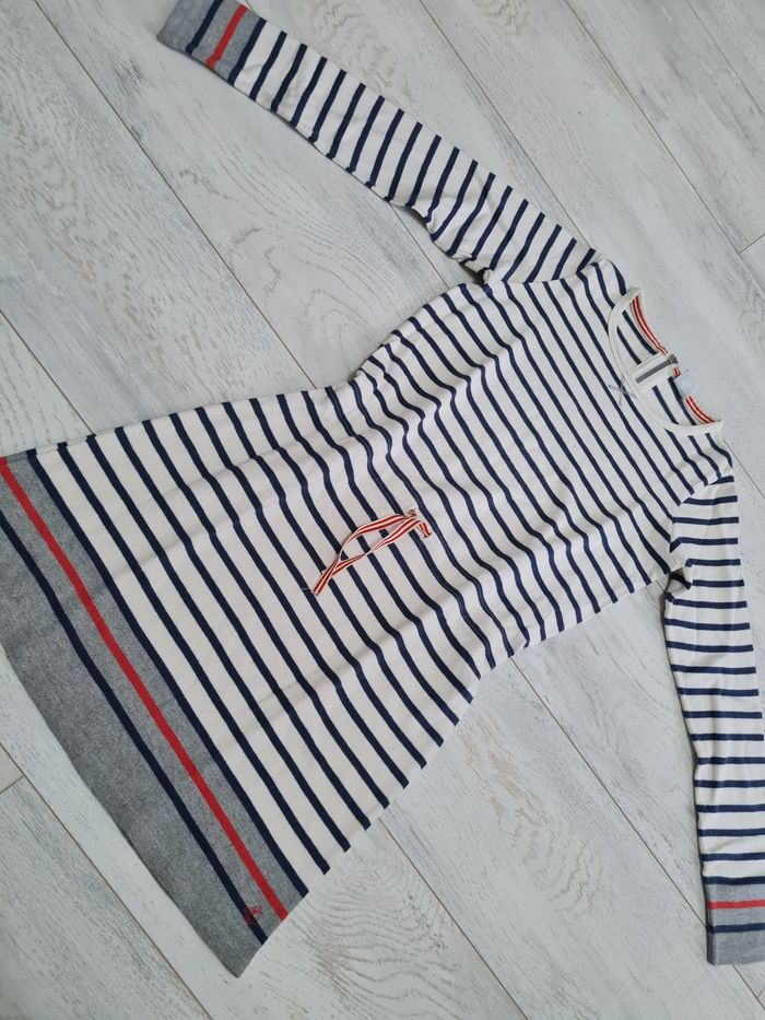 Robe pull marinière 10 ans fille Petit Bateau - photo numéro 2