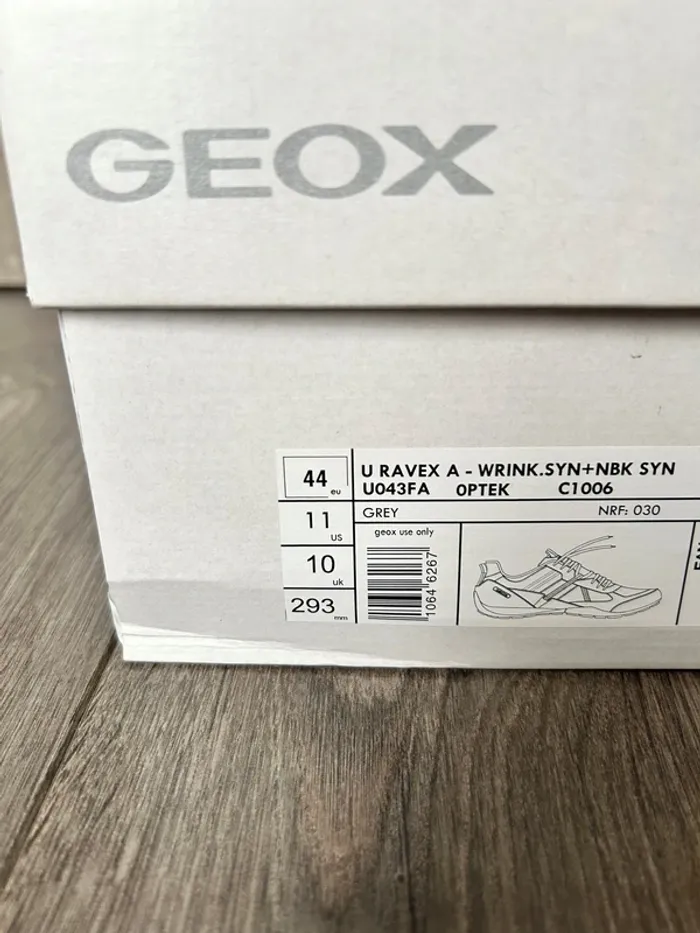 Sneakers en cuir Geox Ravex Taille 44 - photo numéro 9