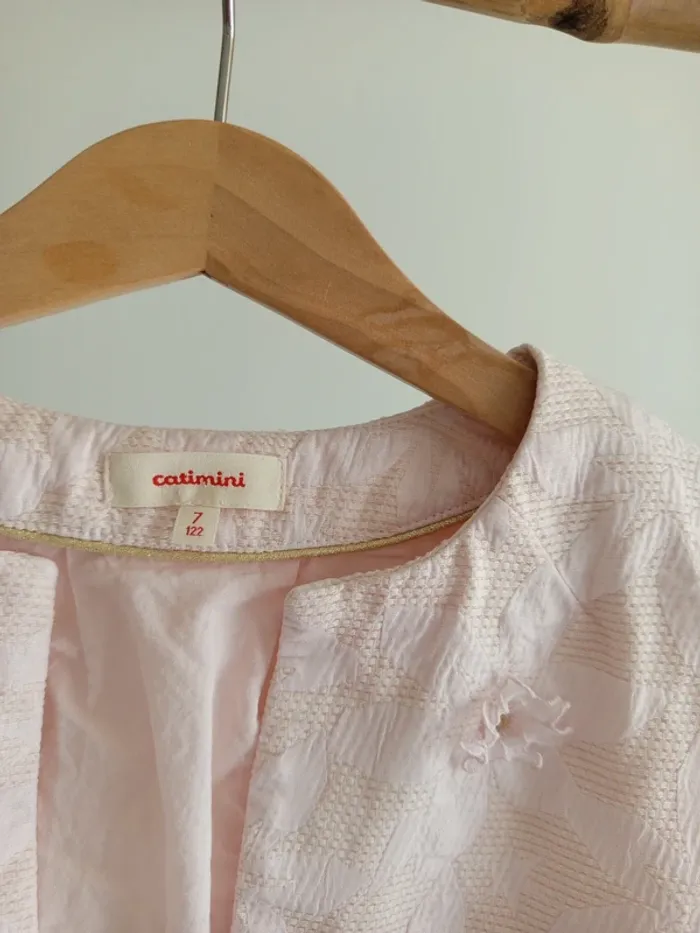 Veste de cérémonie rose Catimini 7 ans - photo numéro 2