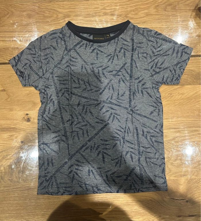 Tee shirt manches courtes gris foncé 8 ans