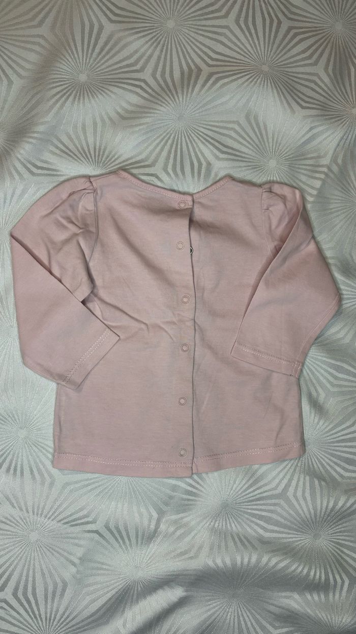 Tee-shirt manches longues fille 9 mois - 71 cm tape à l’œil - photo numéro 4